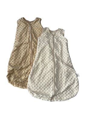Baby Sleep Sack Wearable Blanket - 2-Pack Cream & Tan